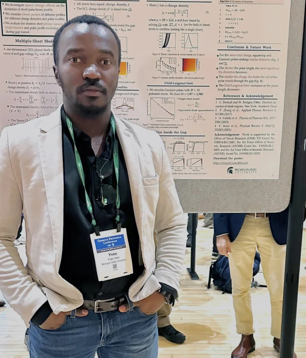 At a research poster session