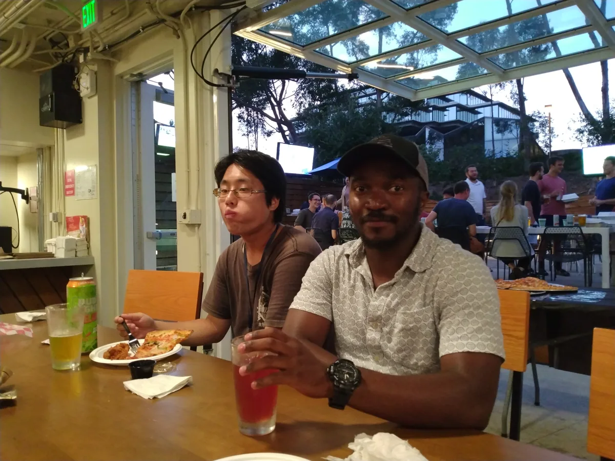 A conversation over a meal
